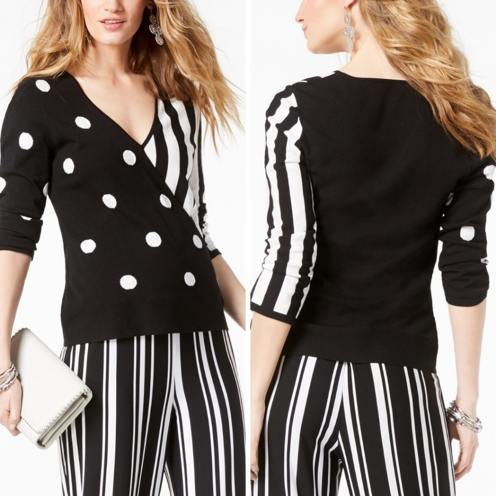 NWT INC Surplice Sweater